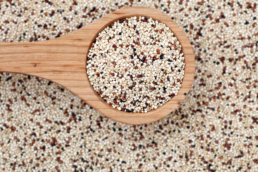 Quinoa with Wooden Spoon